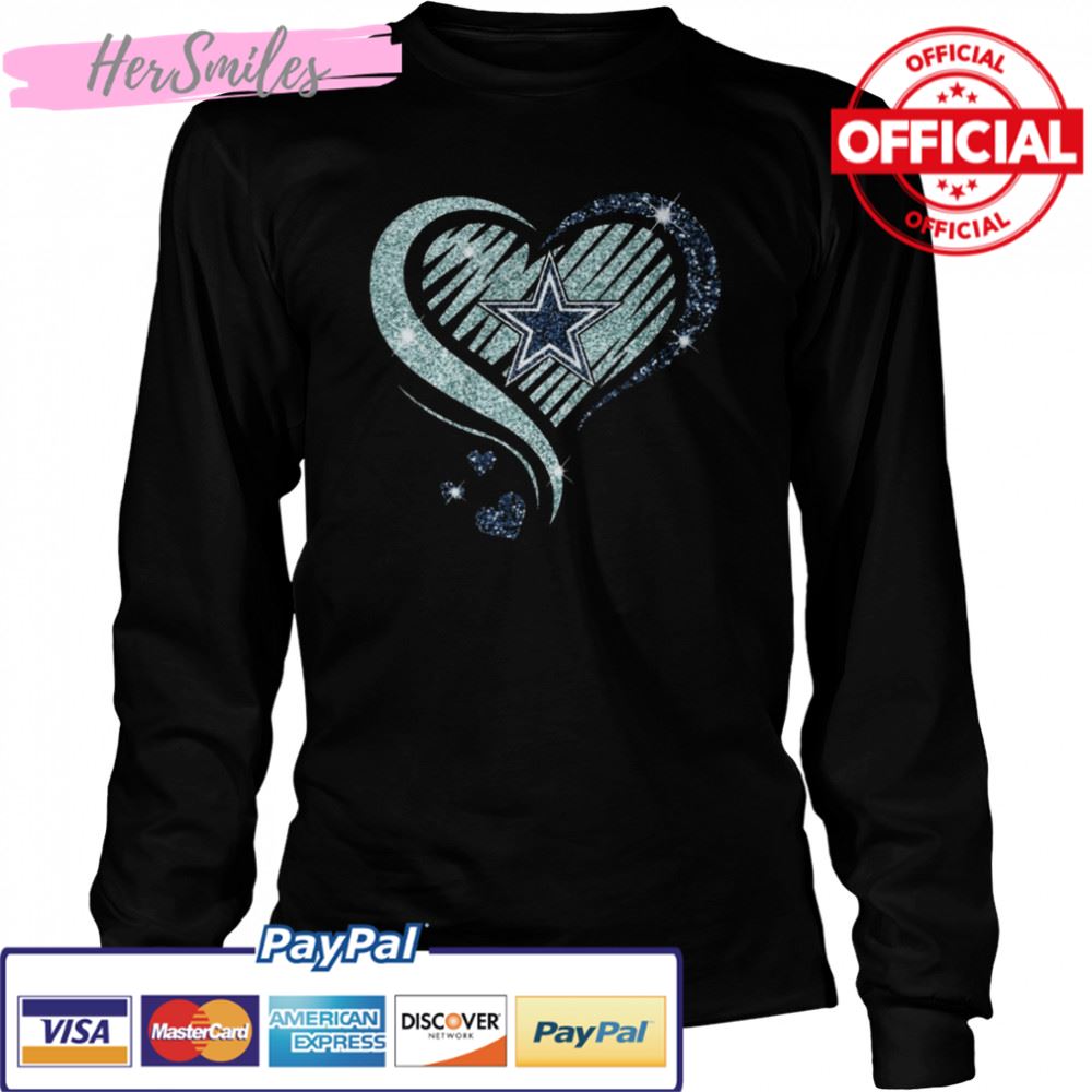 Dallas Cowboys football Heart Diamond shirt Dallas Cowboys football Heart Diamond shirt