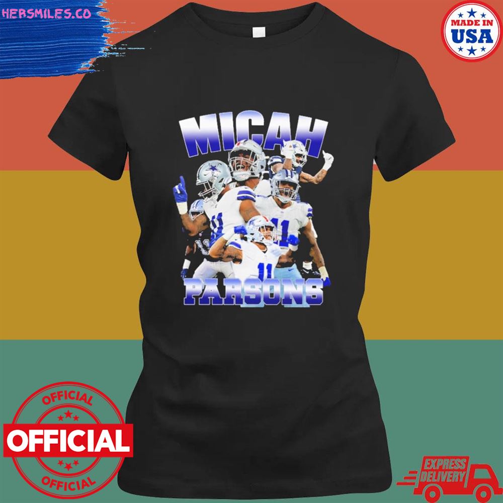 Dallas Cowboys Micah Parsons T-shirt Dallas Cowboys Micah Parsons T-shirt