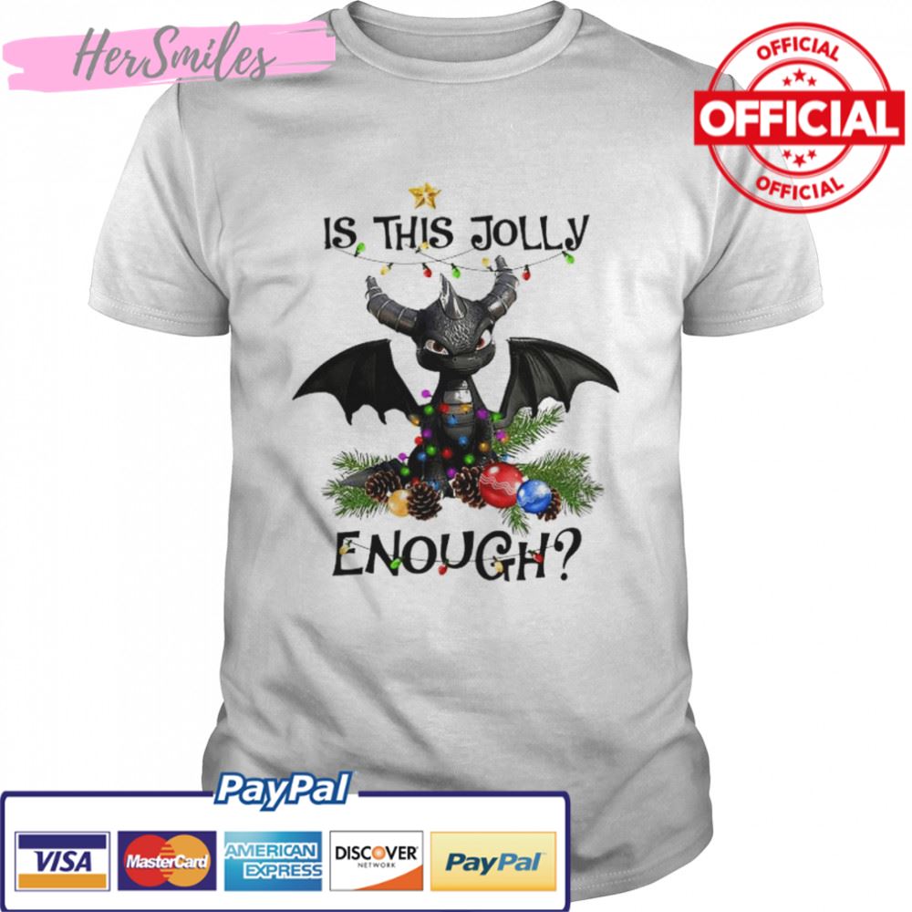 Dark Spyro is this Jolly enough Merry Christmas light shirt