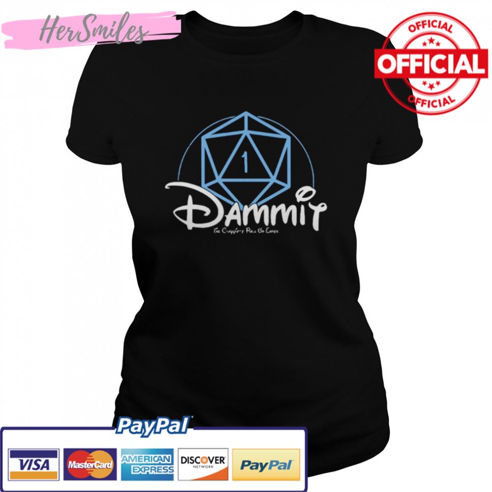 Disney Critical Fail Funny Dungeons And Dragons Dnd D20 Lover shirt