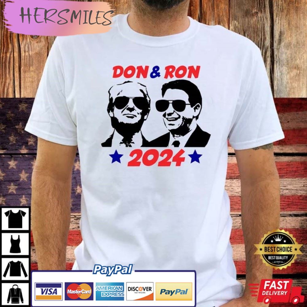 Don & Ron 2024 Shirt, Trump Desantis 2024 Best T-Shirt Don & Ron 2024 Shirt, Trump Desantis 2024 Best T-Shirt