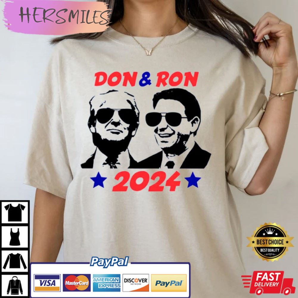 Don & Ron 2024 Shirt, Trump Desantis 2024 Best T-Shirt Don & Ron 2024 Shirt, Trump Desantis 2024 Best T-Shirt