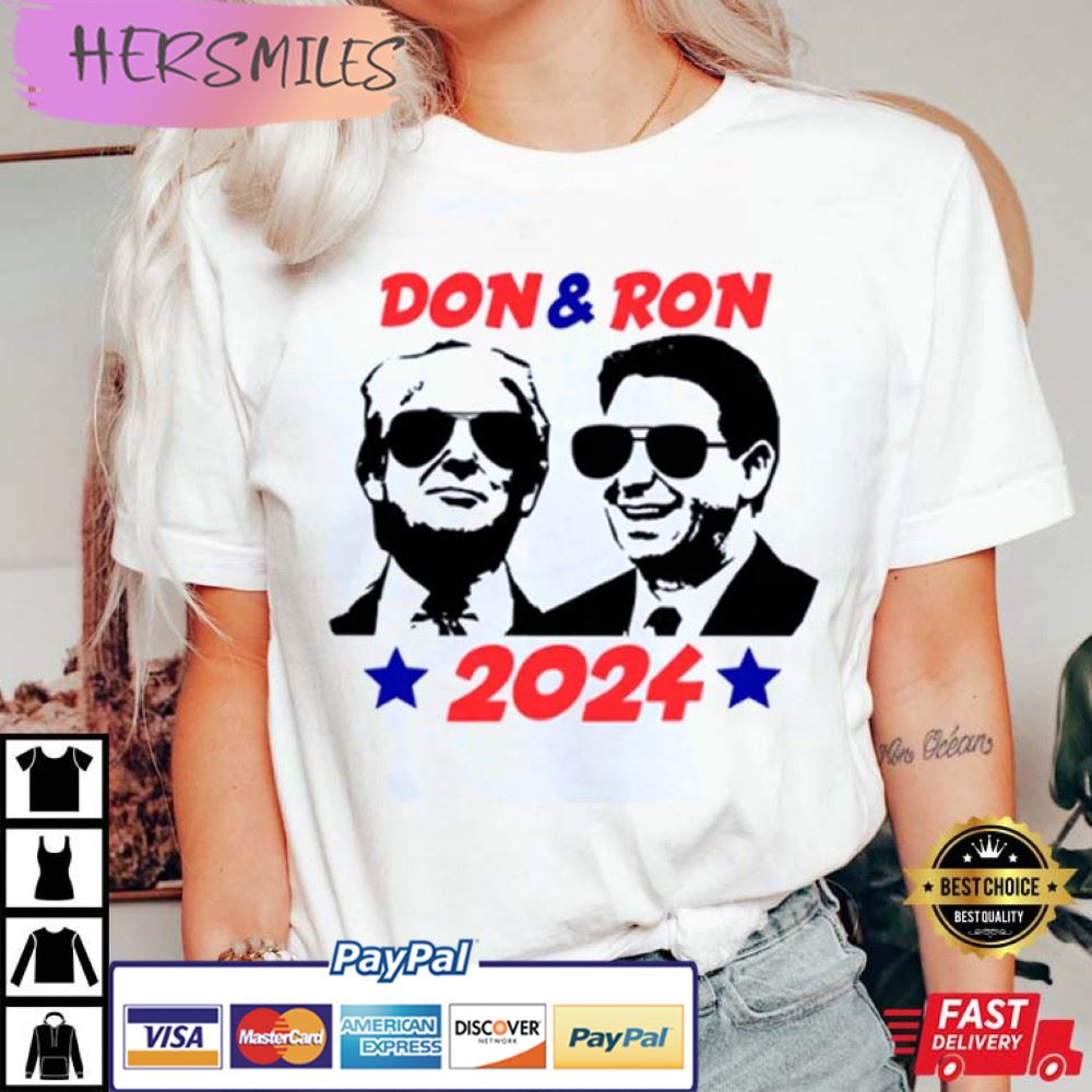Don & Ron 2024 Shirt, Trump Desantis 2024 Best T-Shirt Don & Ron 2024 Shirt, Trump Desantis 2024 Best T-Shirt