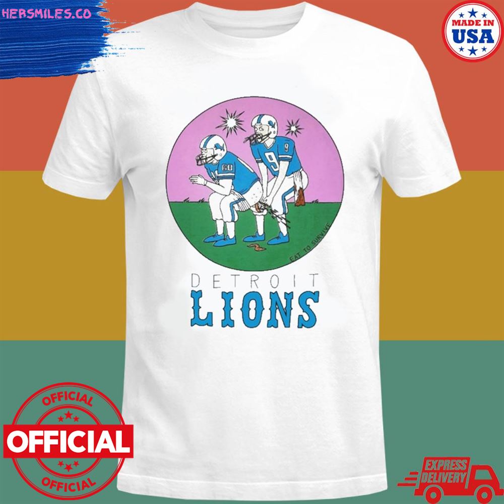 Eat to survive Detroit Lions T-shirt
