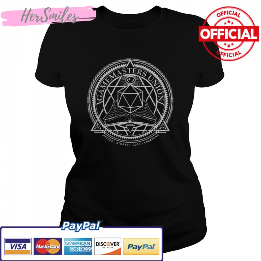 Gamemasters Union Funny Dungeons And Dragons Dnd D20 shirt
