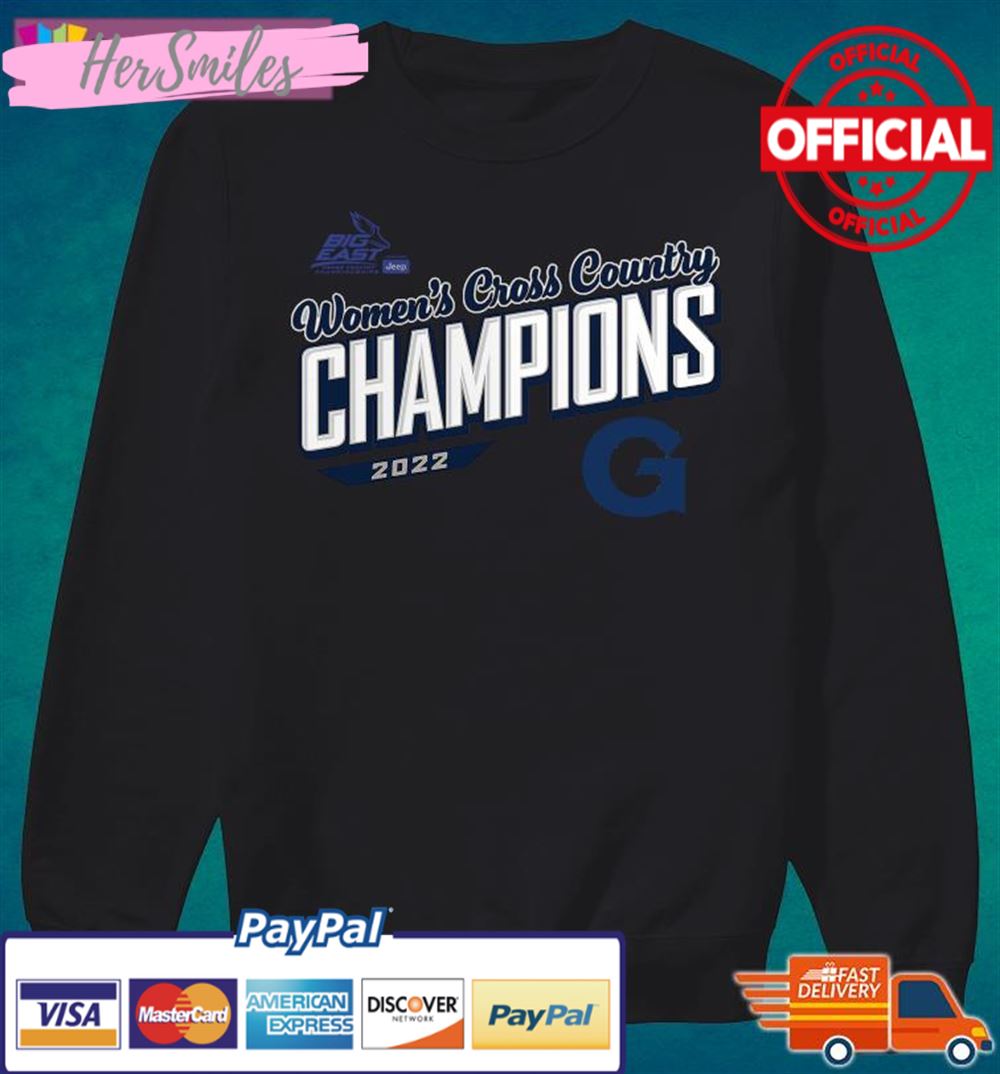 Georgetown Hoyas Women's Cross Country 2022 Big East Champions Shirt Georgetown Hoyas Women's Cross Country 2022 Big East Champions Shirt