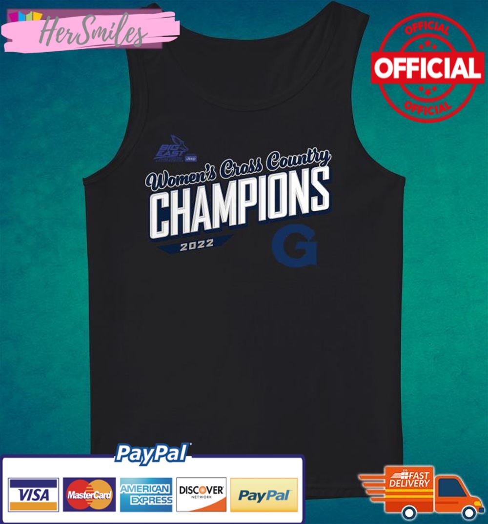 Georgetown Hoyas Women's Cross Country 2022 Big East Champions Shirt Georgetown Hoyas Women's Cross Country 2022 Big East Champions Shirt