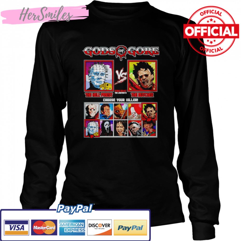Gods of Gore Hellraiser vs Texas Chainsaw Massacre shirt Gods of Gore Hellraiser vs Texas Chainsaw Massacre shirt