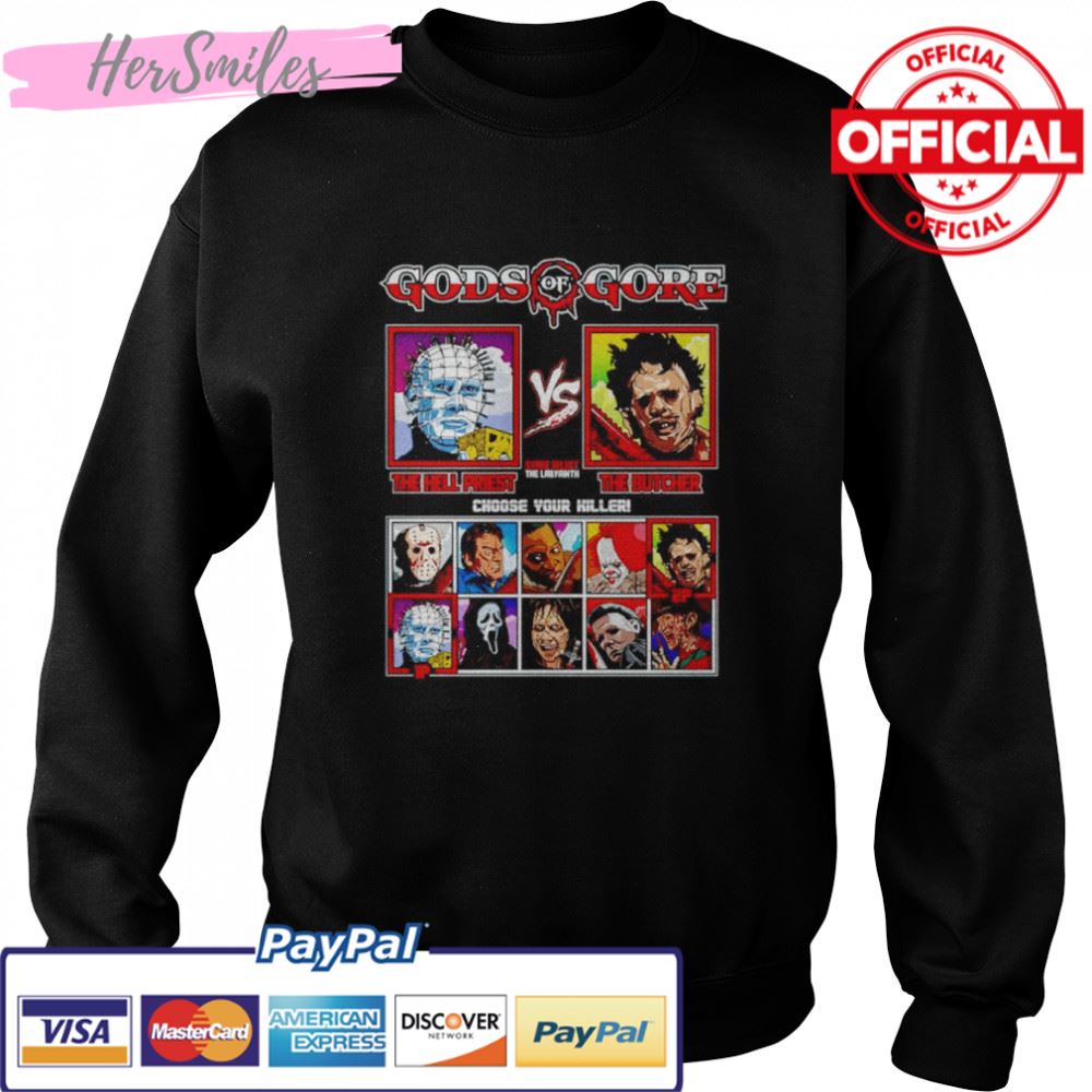 Gods of Gore Hellraiser vs Texas Chainsaw Massacre shirt Gods of Gore Hellraiser vs Texas Chainsaw Massacre shirt