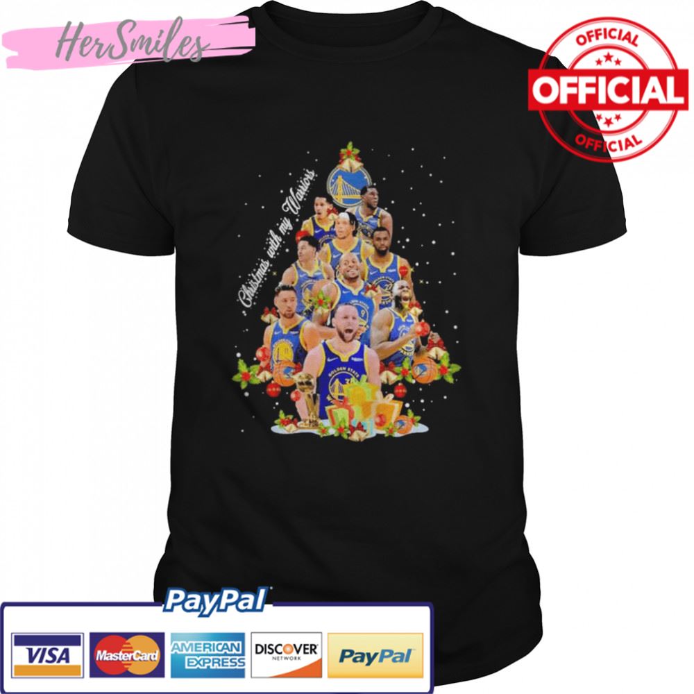 Golden State Warriors team Christmas with my Warriors tree 2022 shirt