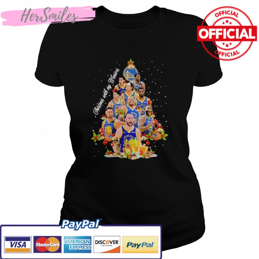 Golden State Warriors team Christmas with my Warriors tree 2022 shirt