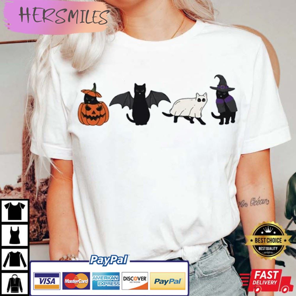 Halloween Ghost, Cat Best T-Shirt