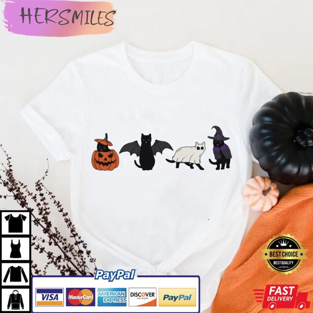 Halloween Ghost, Cat Best T-Shirt Halloween Ghost, Cat Best T-Shirt