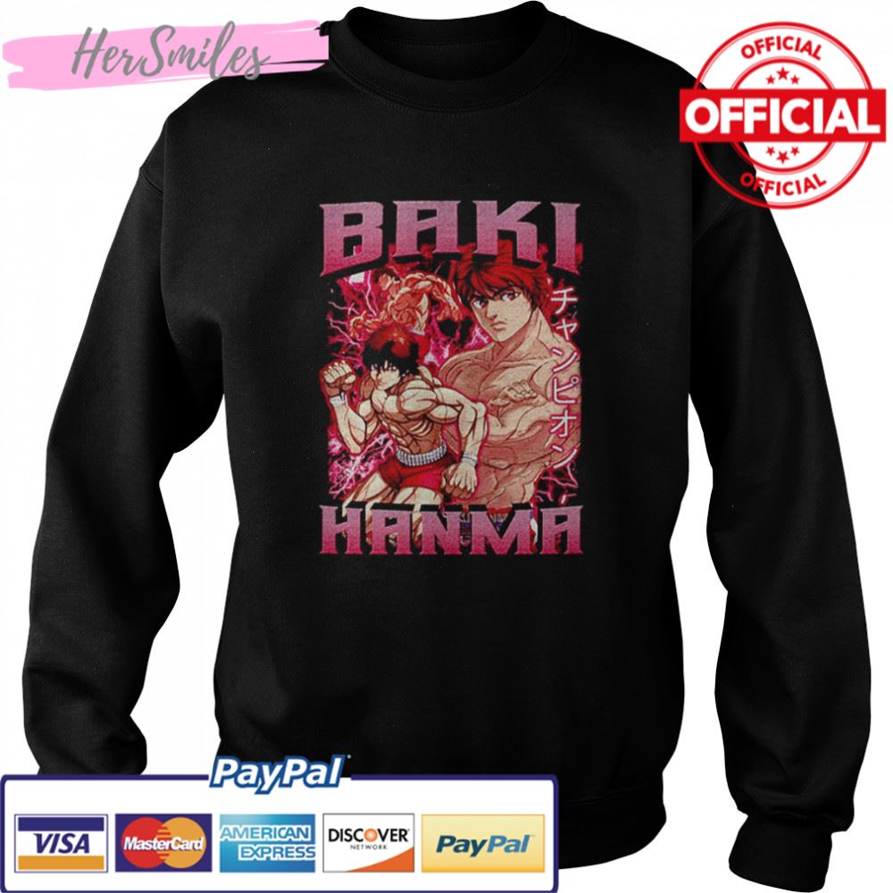 Hanma Baki Fight Yujiro Hanma Manga Baki The Grappler shirt Hanma Baki Fight Yujiro Hanma Manga Baki The Grappler shirt