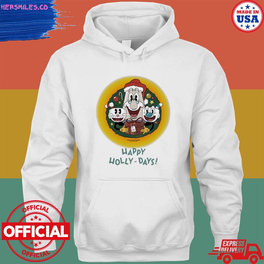 Happy holly-days the cuphead show T-shirt