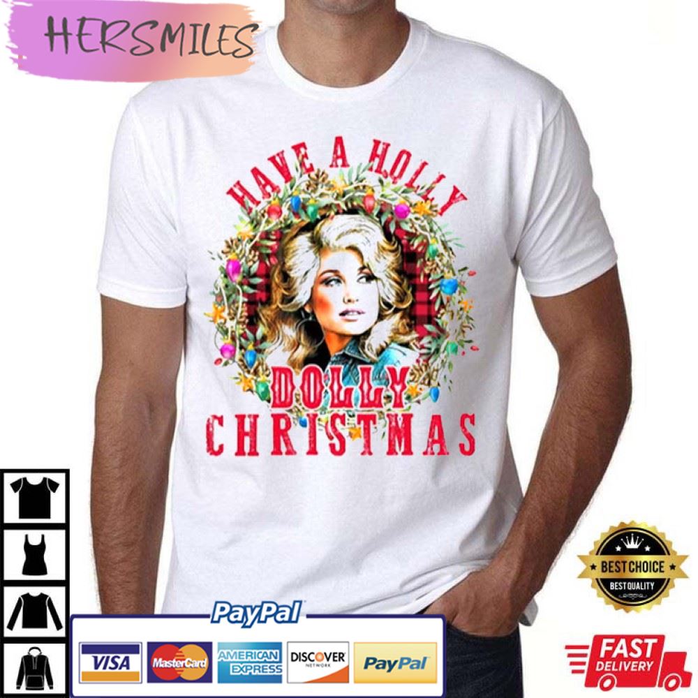Have A Holly Dolly Christmas Funny Vintage Best T-Shirt