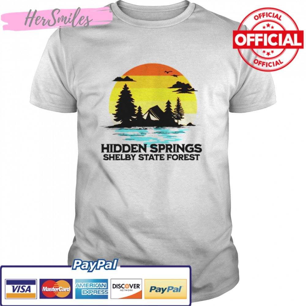 Hidden Springs Shelby State Forest Illinois Camping shirt