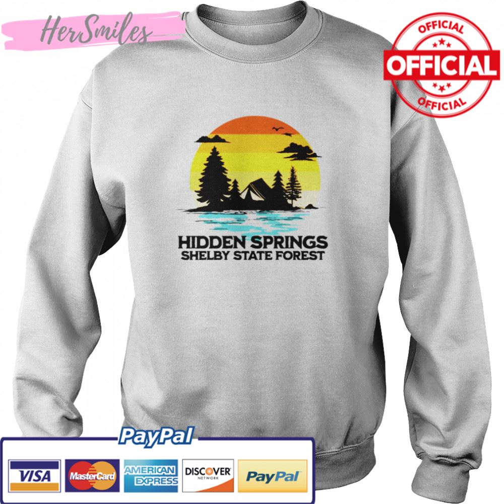Hidden Springs Shelby State Forest Illinois Camping shirt Hidden Springs Shelby State Forest Illinois Camping shirt