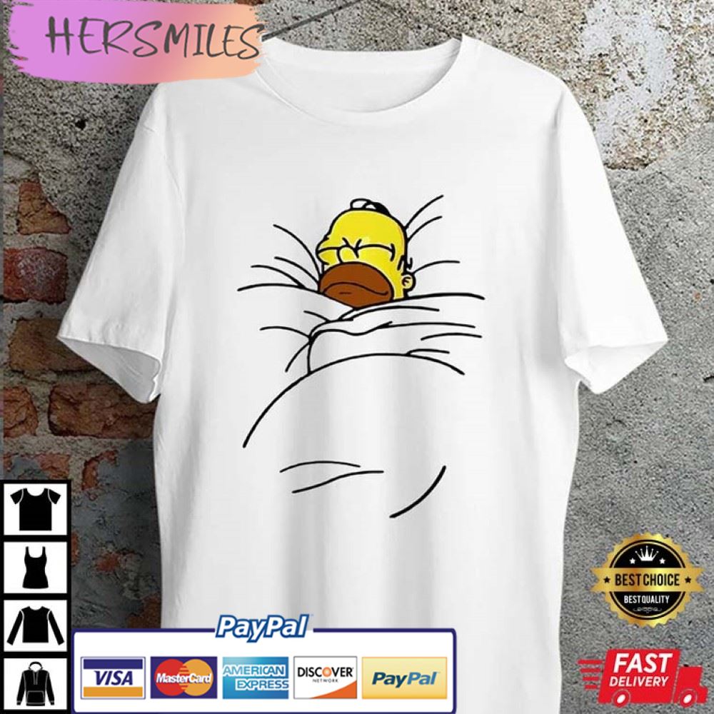 Homer Simpson Sleeping Lazy The Simpson Funny Best T-Shirt Homer Simpson Sleeping Lazy The Simpson Funny Best T-Shirt