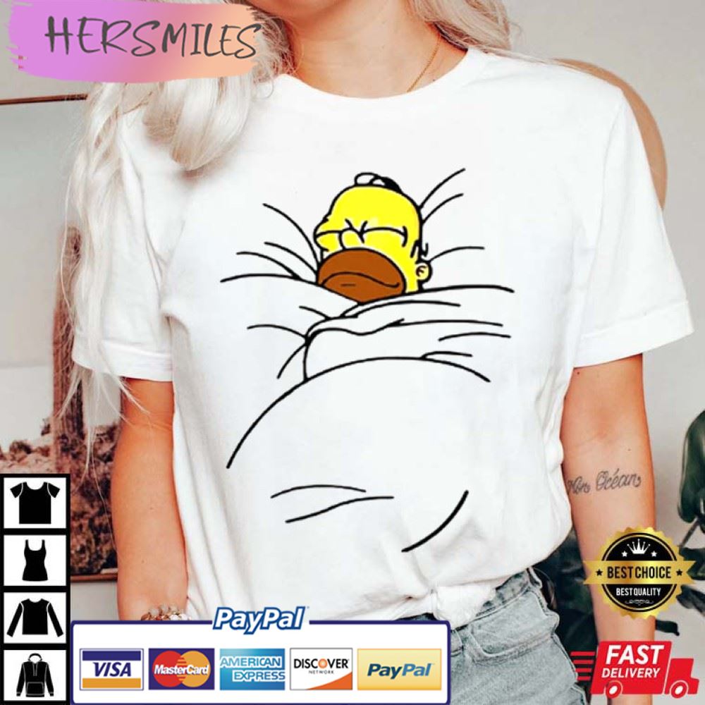 Homer Simpson Sleeping Lazy The Simpson Funny Best T-Shirt Homer Simpson Sleeping Lazy The Simpson Funny Best T-Shirt