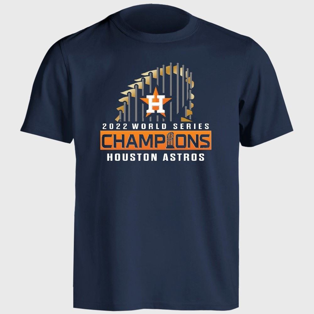 Houston Astros 2022 World Series Champions Unisex Navy T-Shirt