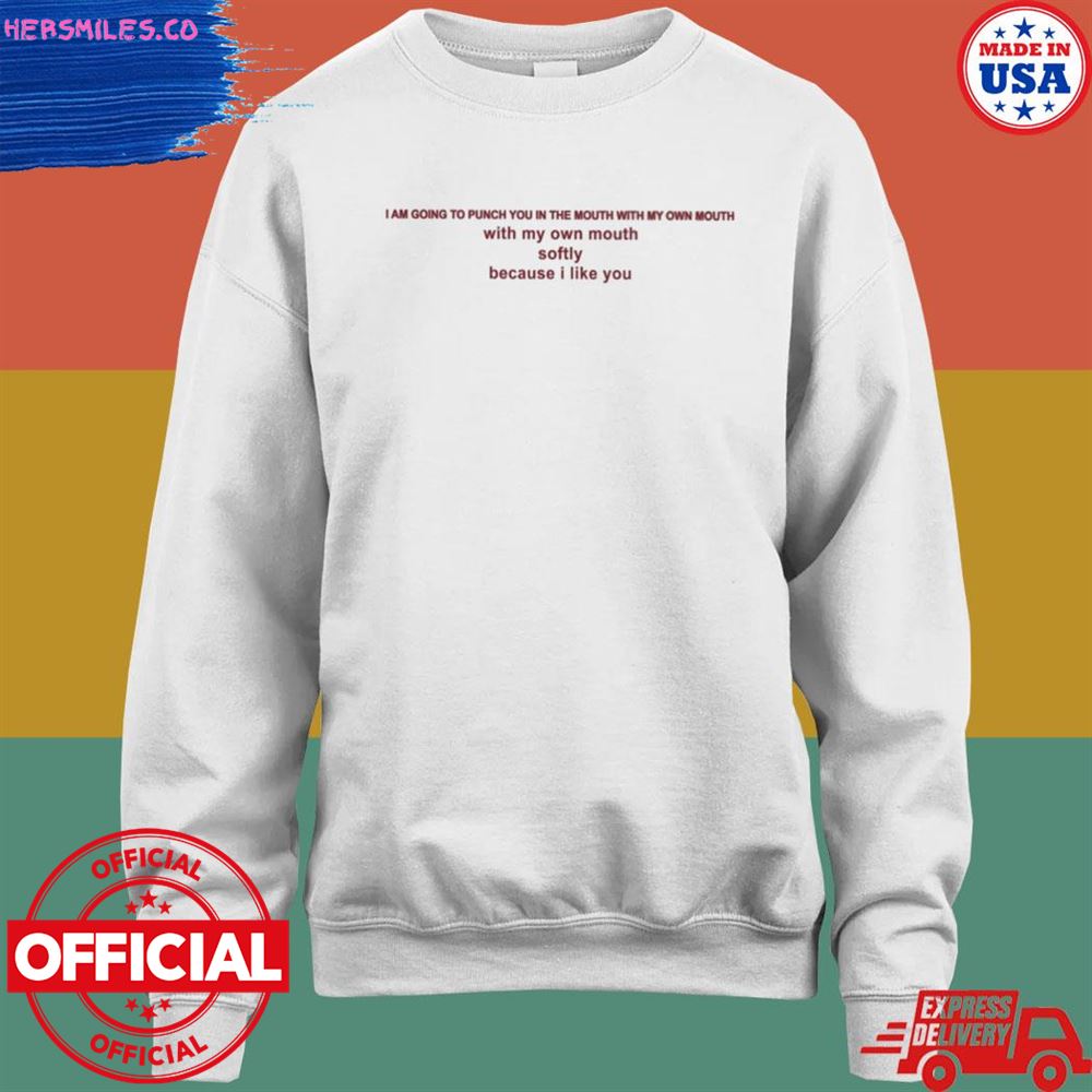 I am going to punch you in the mouth with my own mouth softly because I like you T-shirt I am going to punch you in the mouth with my own mouth softly because I like you T-shirt