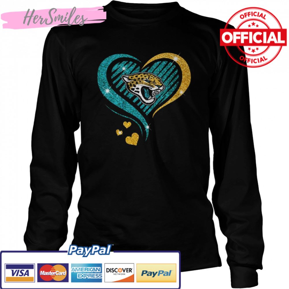 Jacksonville Jaguars football Heart Diamond shirt Jacksonville Jaguars football Heart Diamond shirt