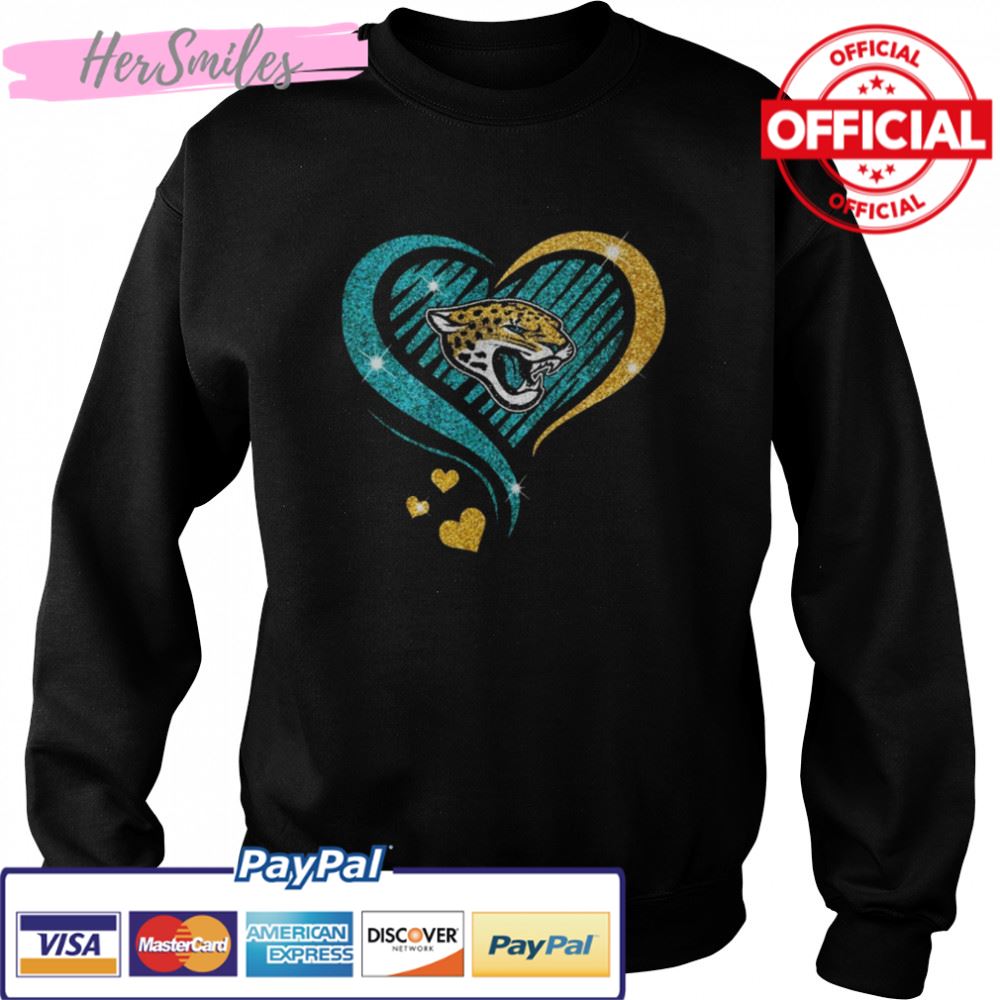 Jacksonville Jaguars football Heart Diamond shirt Jacksonville Jaguars football Heart Diamond shirt