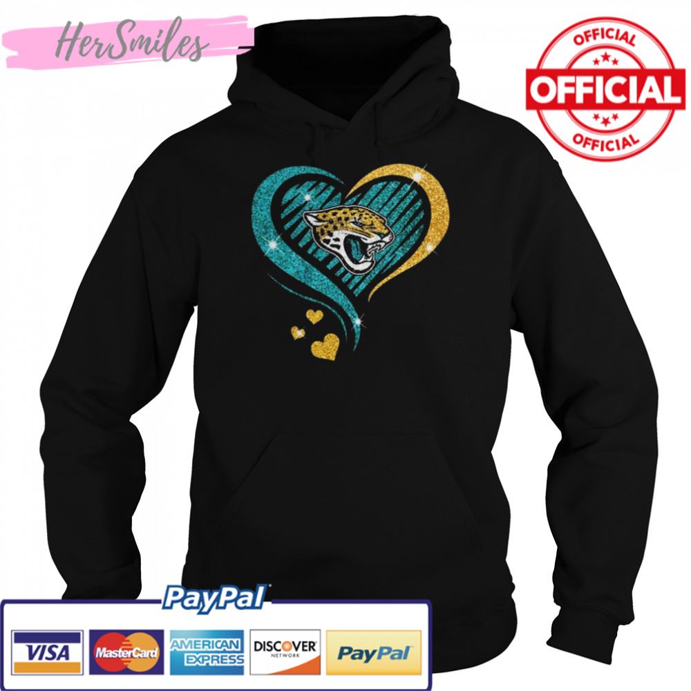 Jacksonville Jaguars football Heart Diamond shirt Jacksonville Jaguars football Heart Diamond shirt