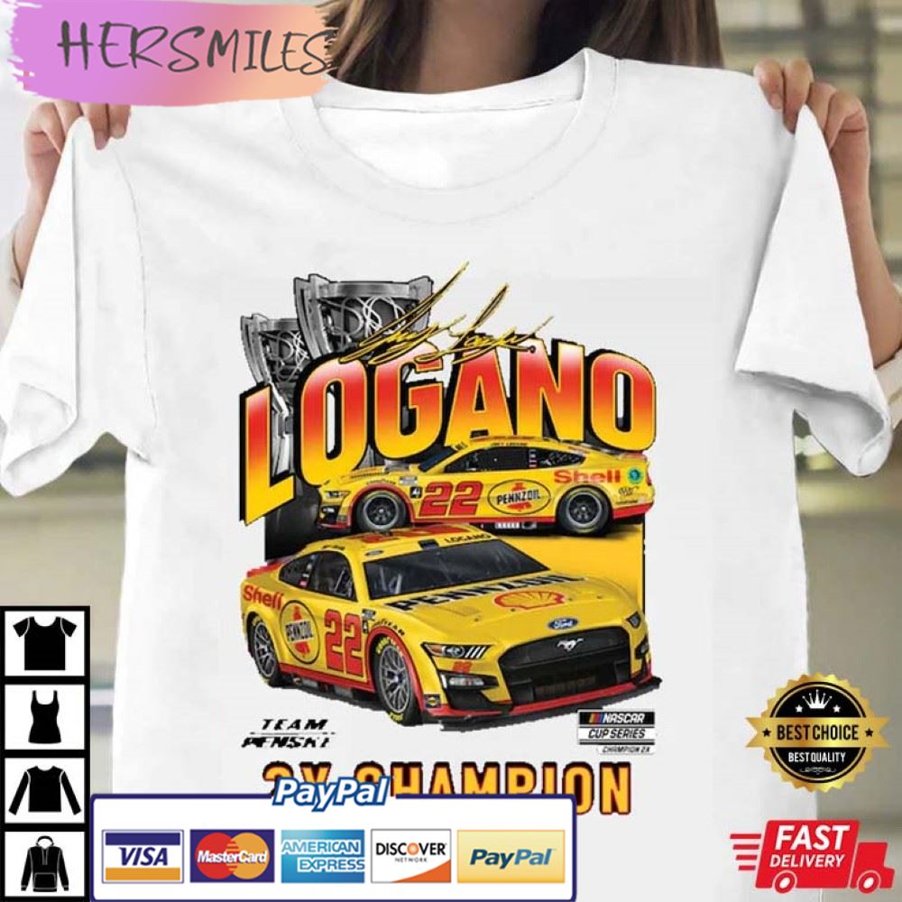 Joey Logano Team Penske Two-Time NASCAR Cup Best T-Shirt Joey Logano Team Penske Two-Time NASCAR Cup Best T-Shirt