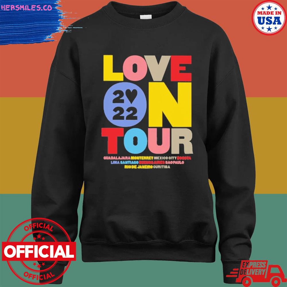 Love on tour guadalajara monterrey Mexico city Bogota 2022 shirt Love on tour guadalajara monterrey Mexico city Bogota 2022 shirt