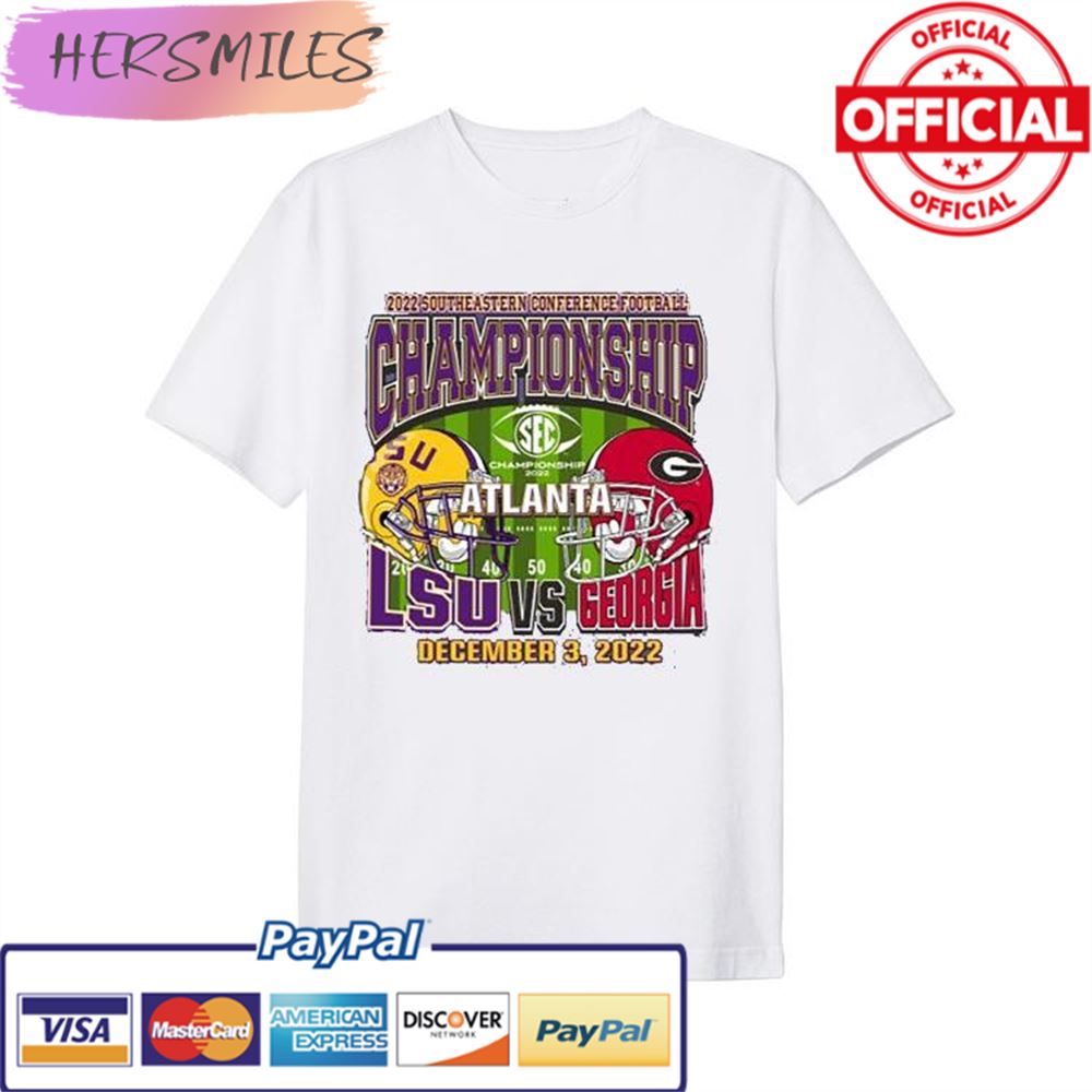 LSU Vs Georgia SEC Championship Game Match Up 2022 T-shirt