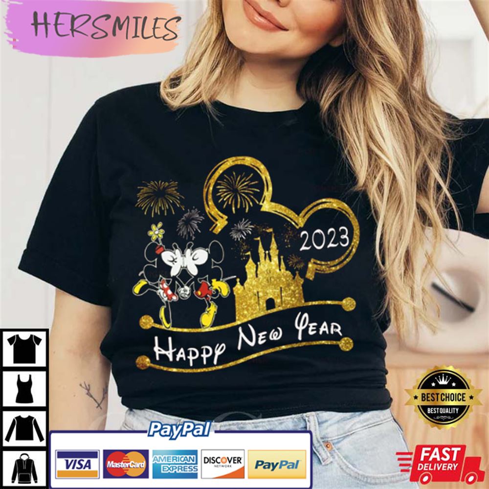 Mickie Minnie Trip Happy New Year  2023 T-shirt