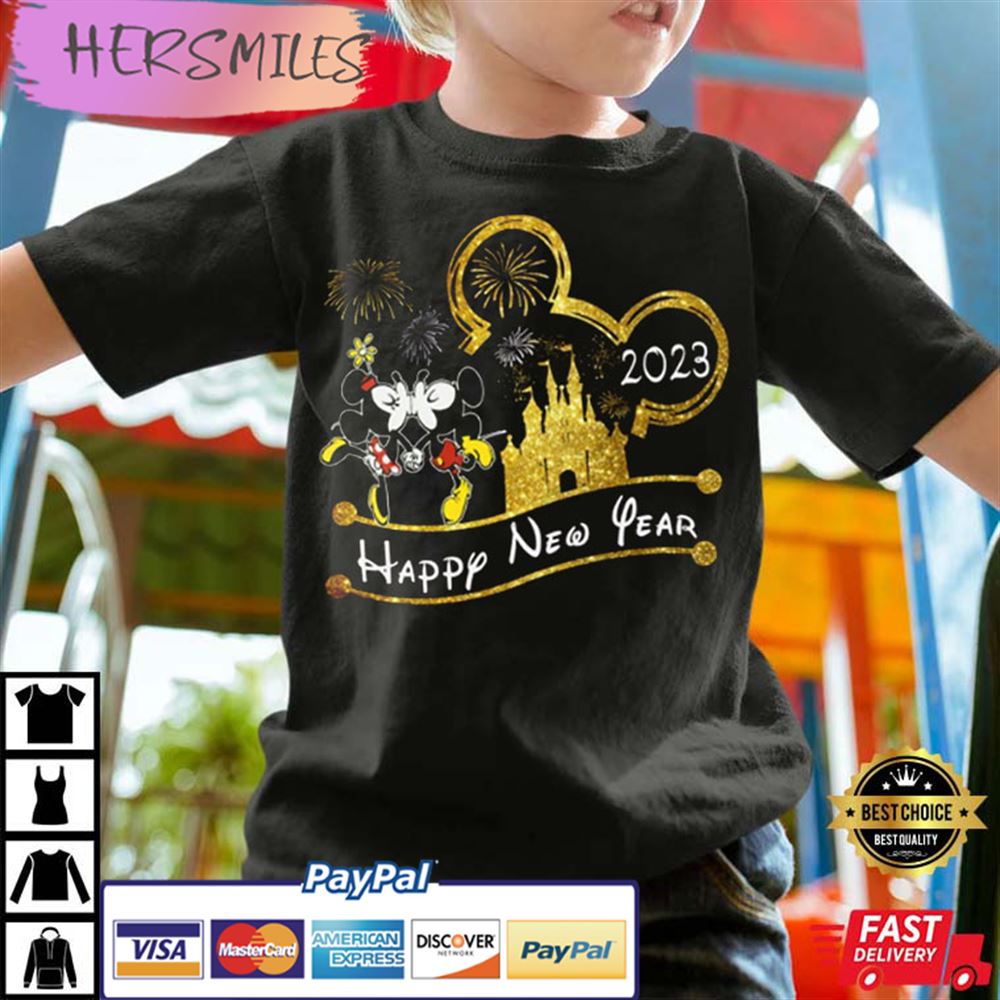 Mickie Minnie Trip Happy New Year 2023 T-shirt Mickie Minnie Trip Happy New Year 2023 T-shirt