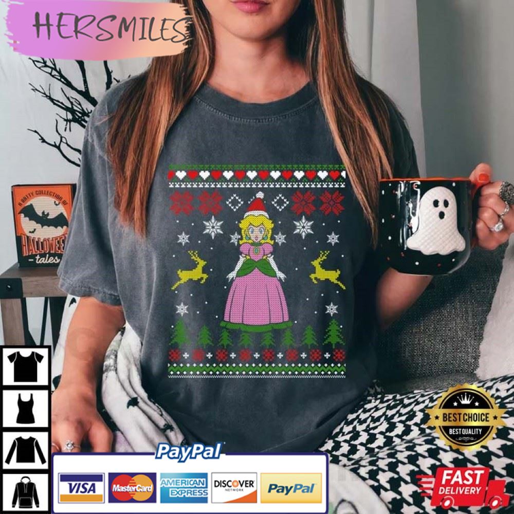 Nintendo Super Mario Princess Peach Christmas Best T-Shirt