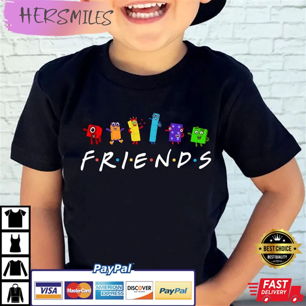 Numberblocks Friends Birthday Unisex Best T-shirt Numberblocks Friends Birthday Unisex Best T-shirt