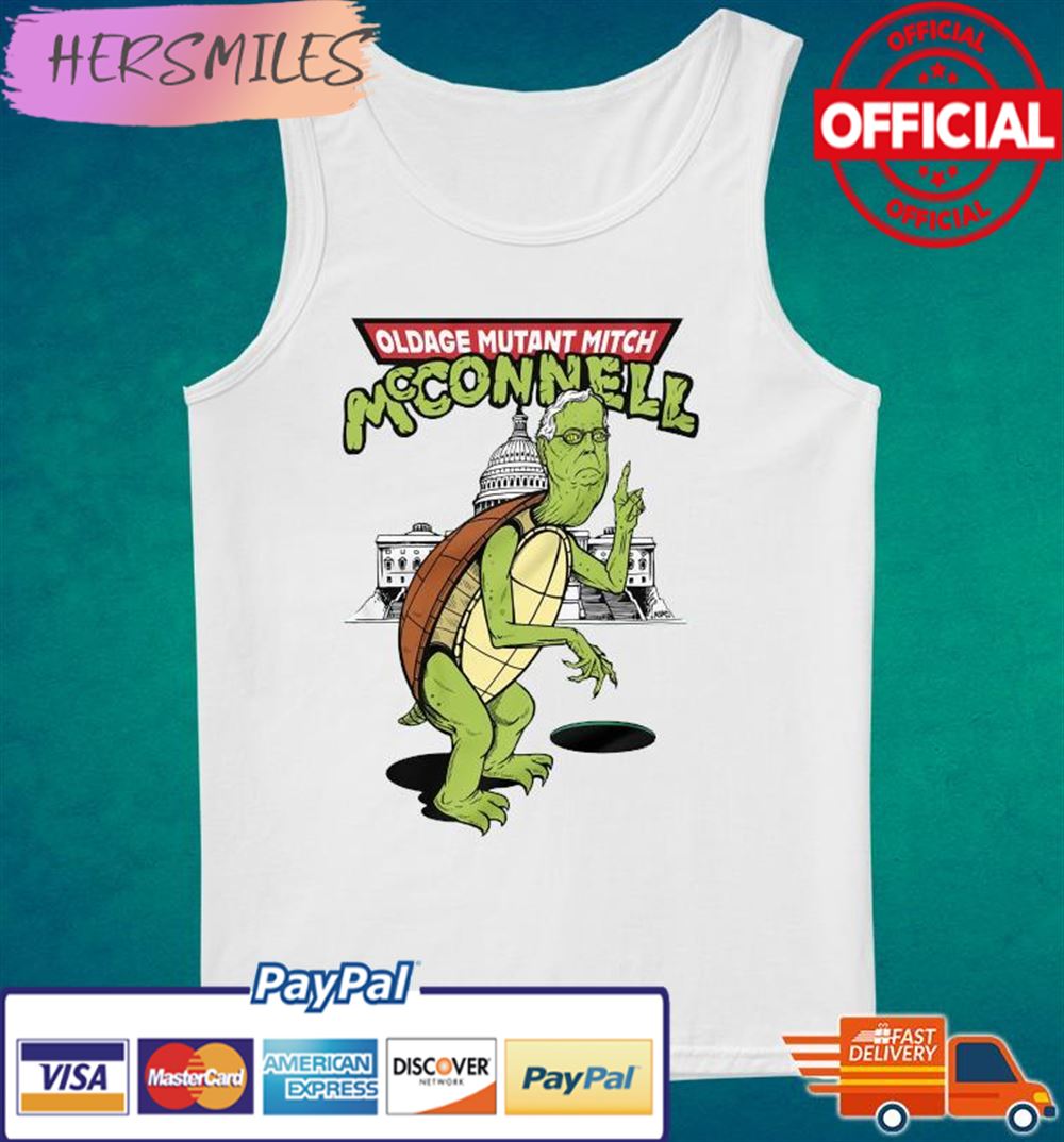 Oldage Mutant Mitch Mcconnell Turtle T-shirt Oldage Mutant Mitch Mcconnell Turtle T-shirt