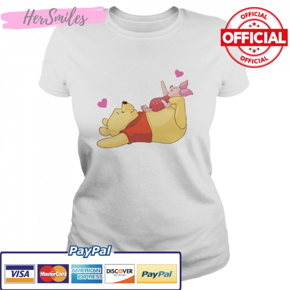 Piglet And Winnie Playing In Winnie The Pooh shirt