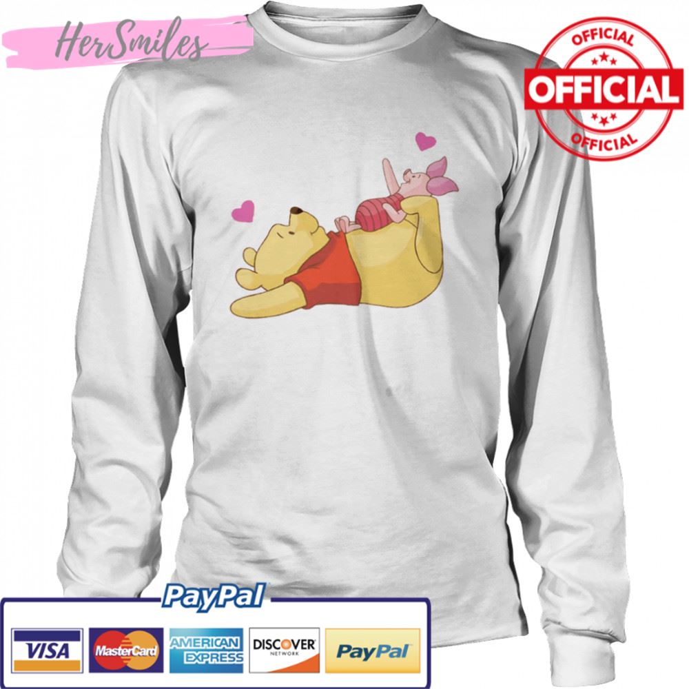 Piglet And Winnie Playing In Winnie The Pooh shirt Piglet And Winnie Playing In Winnie The Pooh shirt