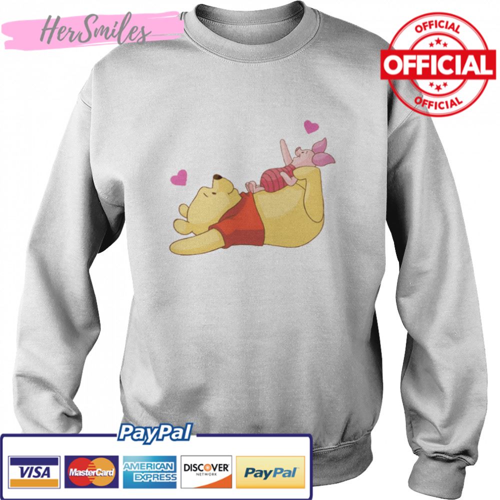 Piglet And Winnie Playing In Winnie The Pooh shirt Piglet And Winnie Playing In Winnie The Pooh shirt