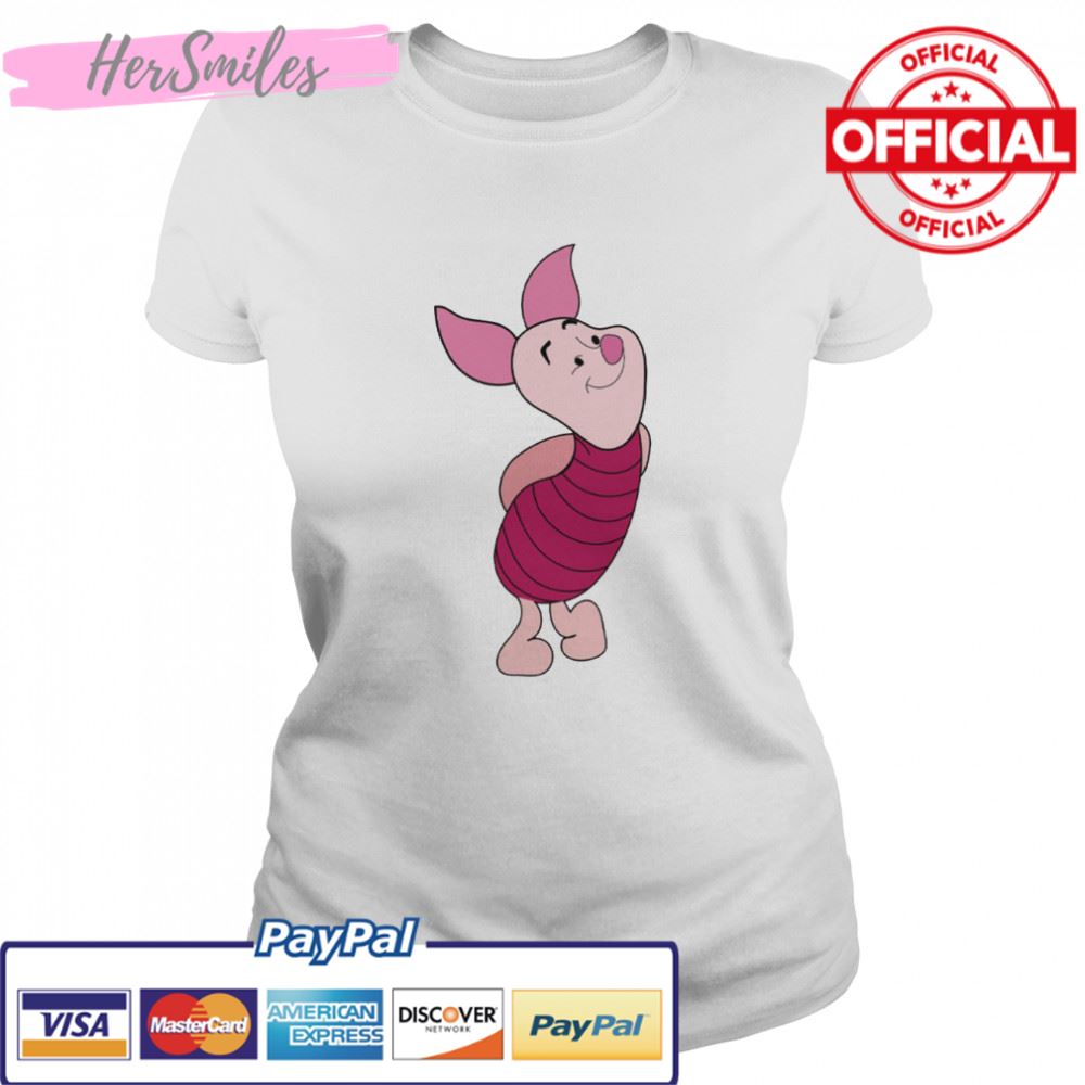 Pink Design Piglet In Winnie The Pooh shirt
