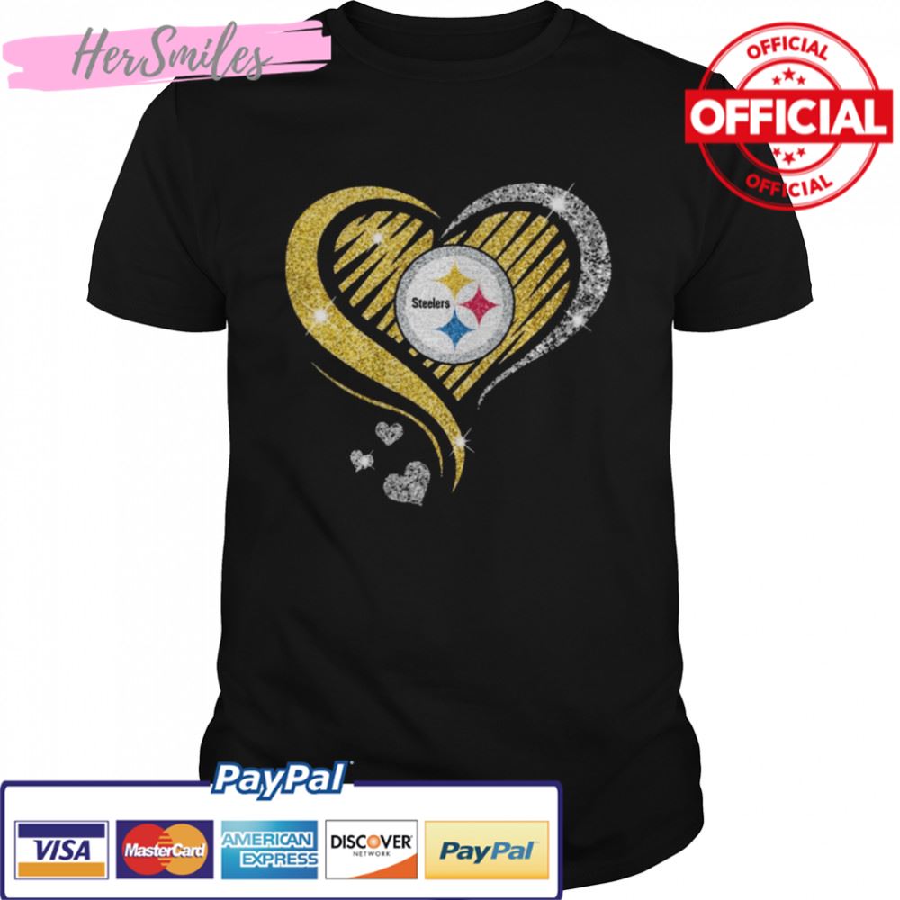 Pittsburgh Steelers football Heart Diamond shirt