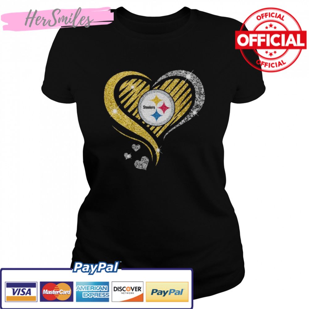 Pittsburgh Steelers football Heart Diamond shirt