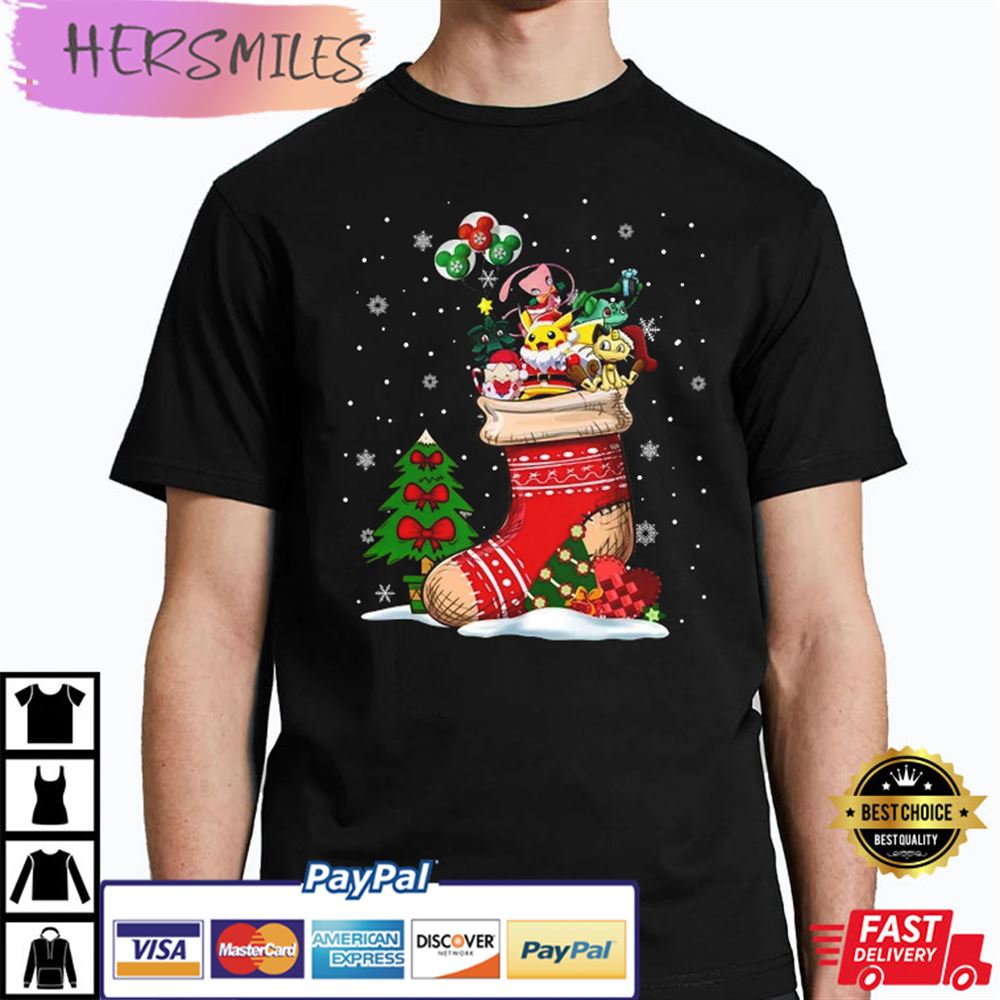 Pokemon In Sock Christmas Best T-shirt Pokemon In Sock Christmas Best T-shirt