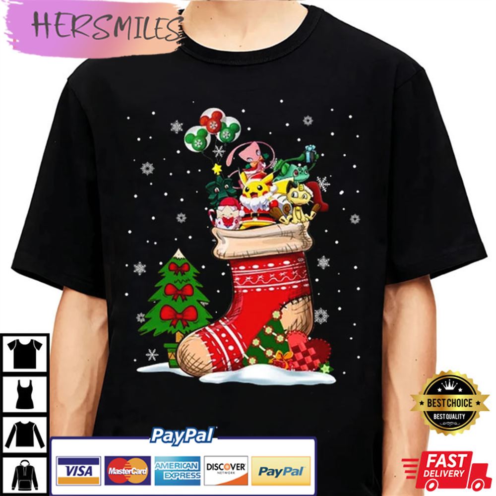 Pokemon In Sock Christmas Best T-shirt Pokemon In Sock Christmas Best T-shirt