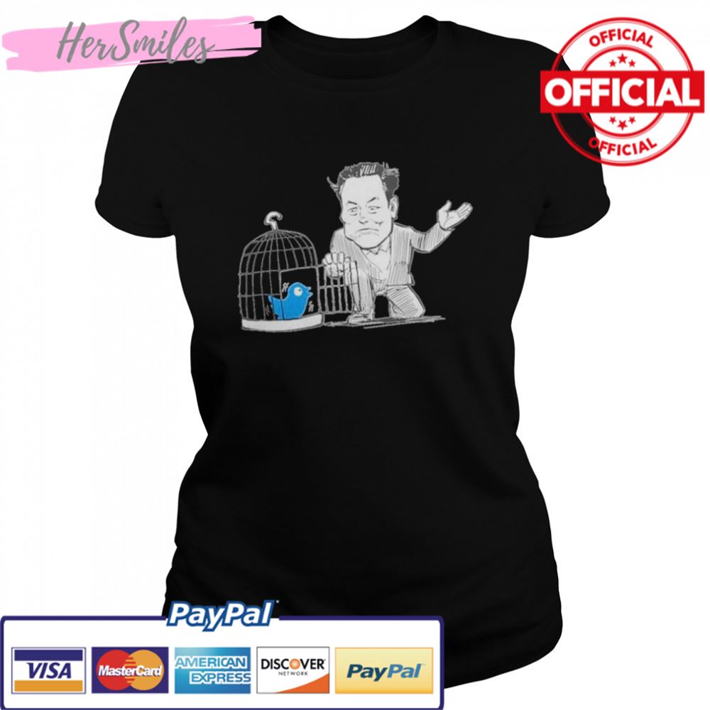 Premium elon Musk and Twitter the bird is free shirt