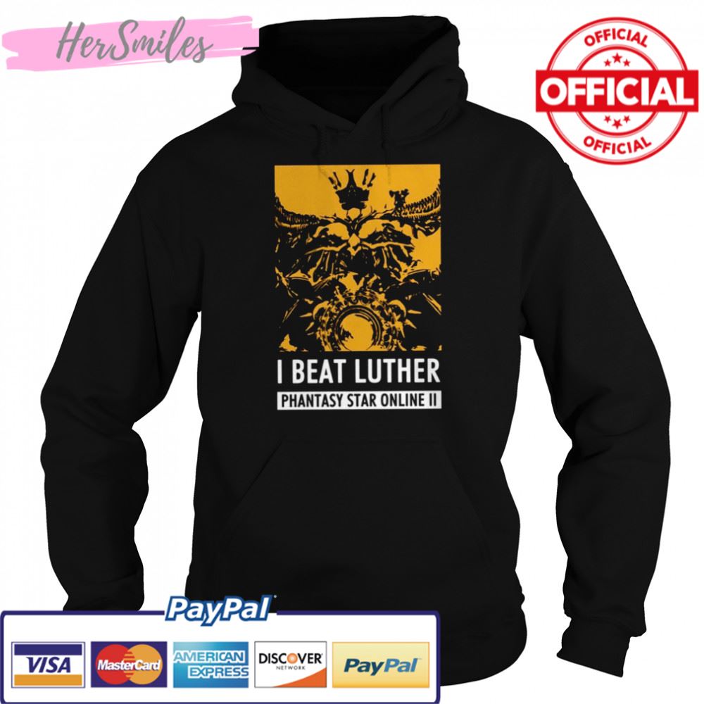 Pso2 I Beat Luther Phantasy Star Online shirt Pso2 I Beat Luther Phantasy Star Online shirt