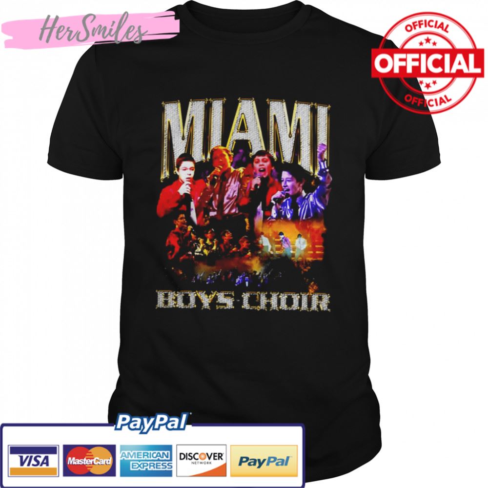 Retro Design Miami Boys Choir shirt