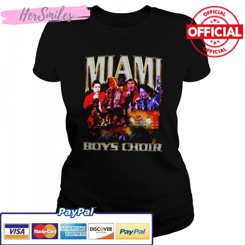 Retro Design Miami Boys Choir shirt