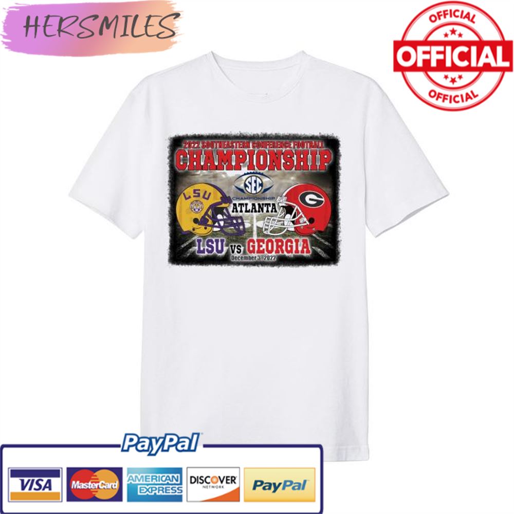 SEC Championship 2022 Georgia vs LSU Football Atlanta T-shirt